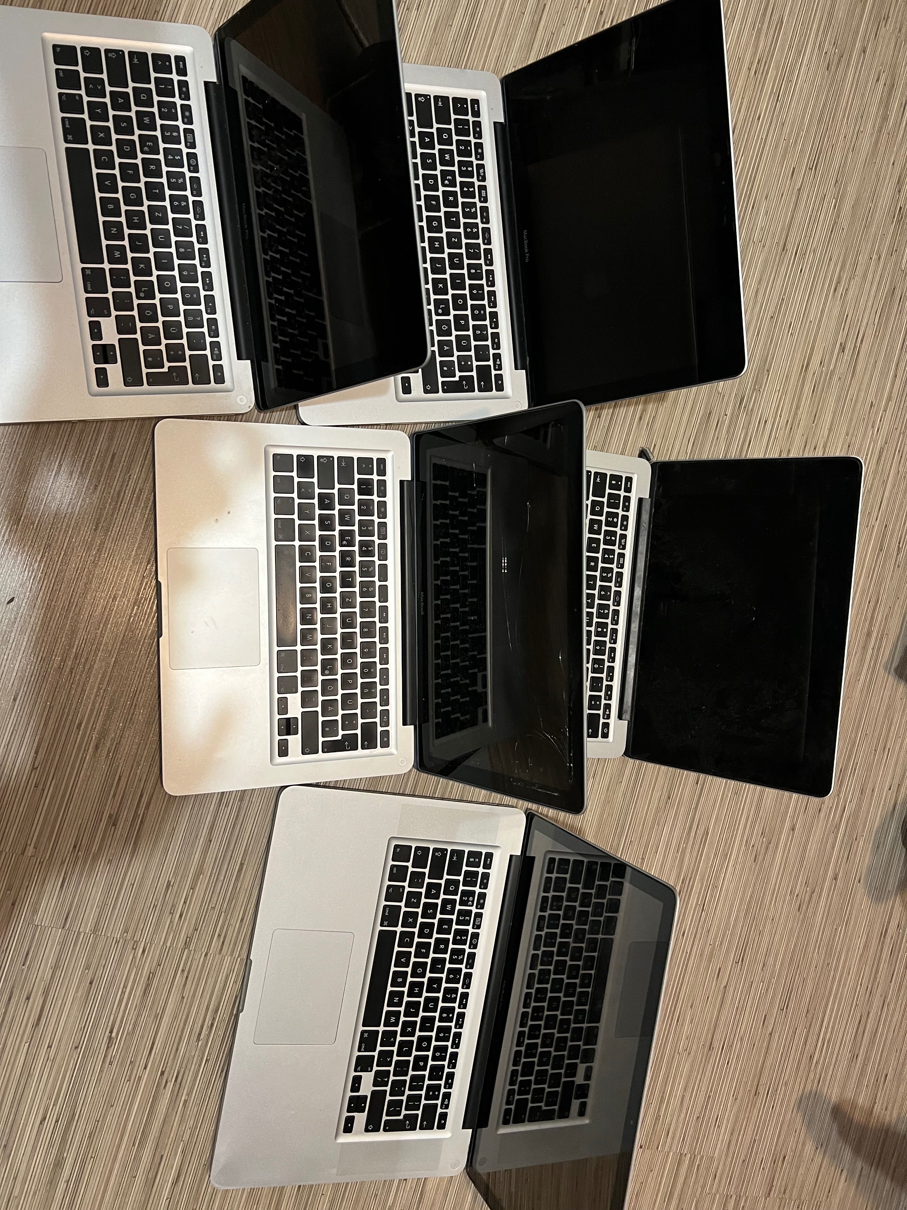 Vand Lot sau bucata Macbook 4x13 , 1x15