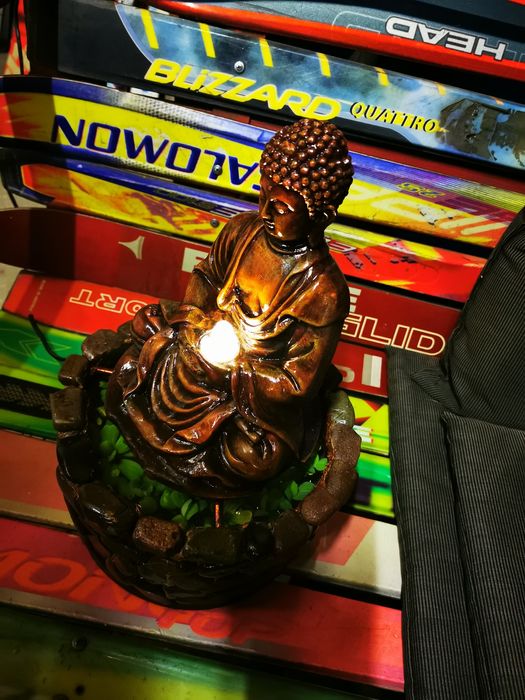 Vand decor zeu Buddha fantana arteziana cu lumina