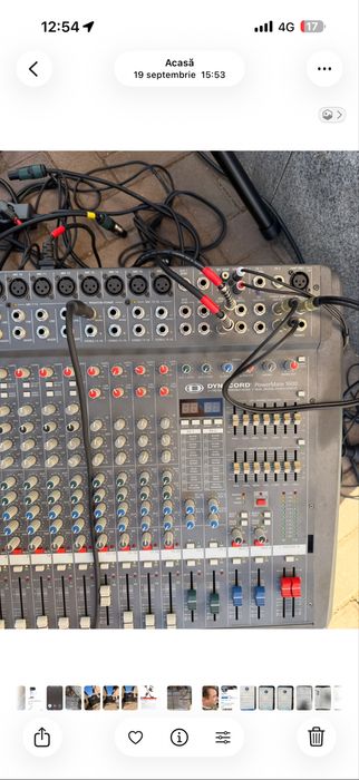 Vând mixer dynacord powermate 1600 seria 2 putere