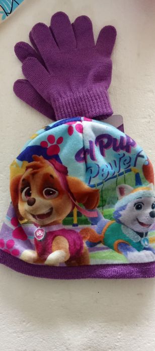 Оригинални зимни детски к-ти Disney Frozen и Paw Patrol–шапка+ръкавици