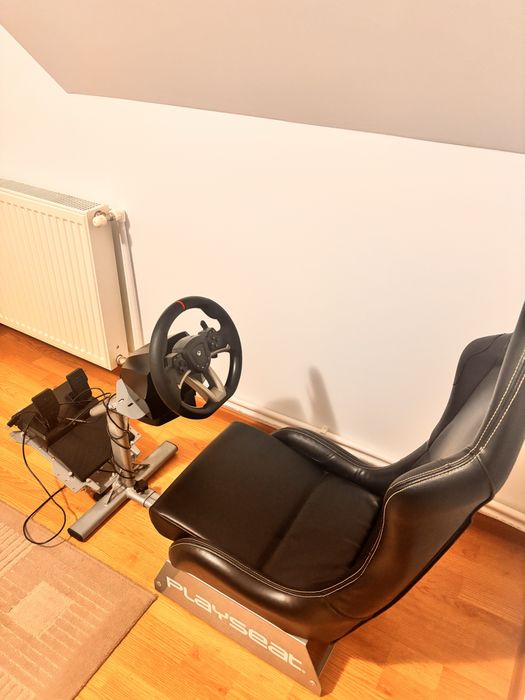 Scaun Play Seat,full piele și volan Hori raching whell cu pedale