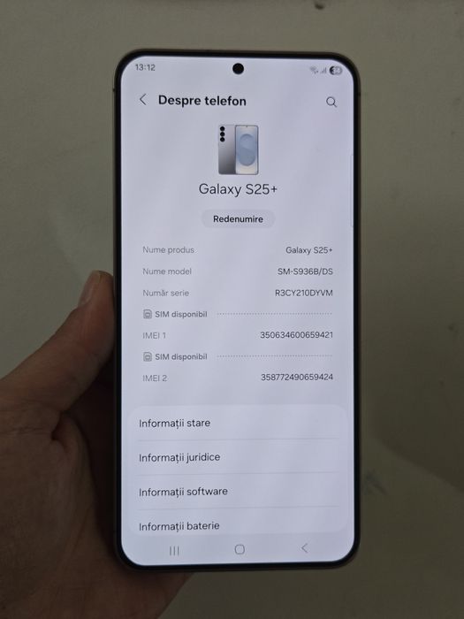 Vand/schimb Samsung S25 Plus 256gb