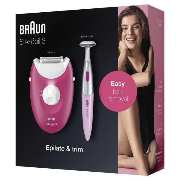 Епилатор Braun Silk-épil 3 + Тример бикини зона