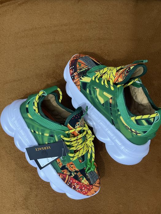 Versace Chain Reaction Navy Green Yellow