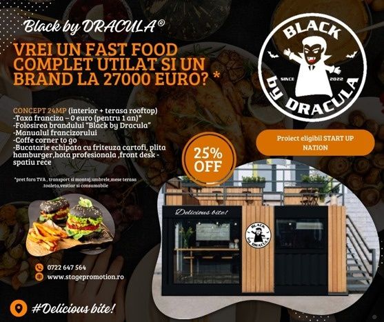 Afacere la cheie - Fast Food BLACK BY DRACULA"
