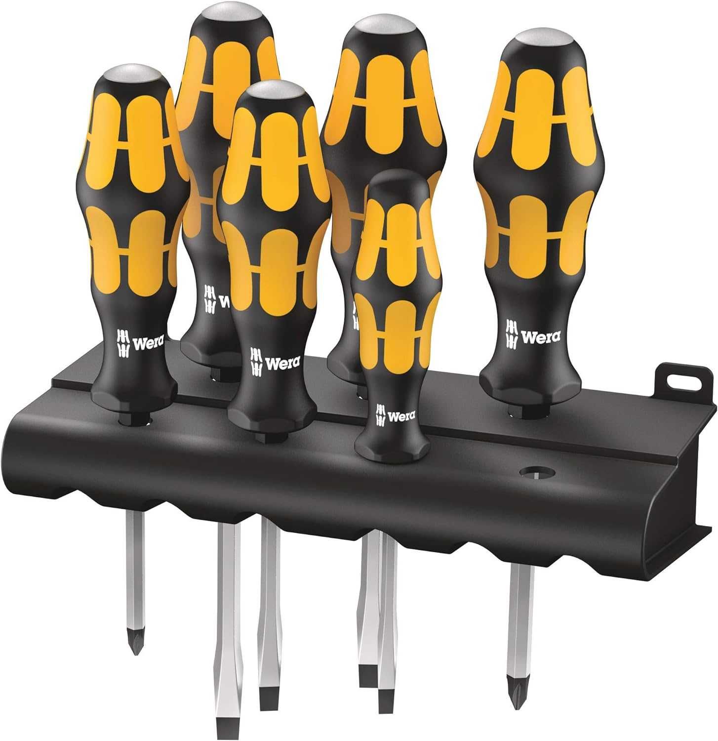 Wera Kraftform Plus 932/6 комплект 6бр.ударни отвертки,със стойка