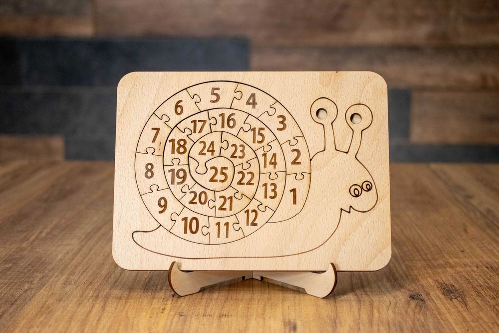 Образователни дървени пъзели с числа (различни видове)