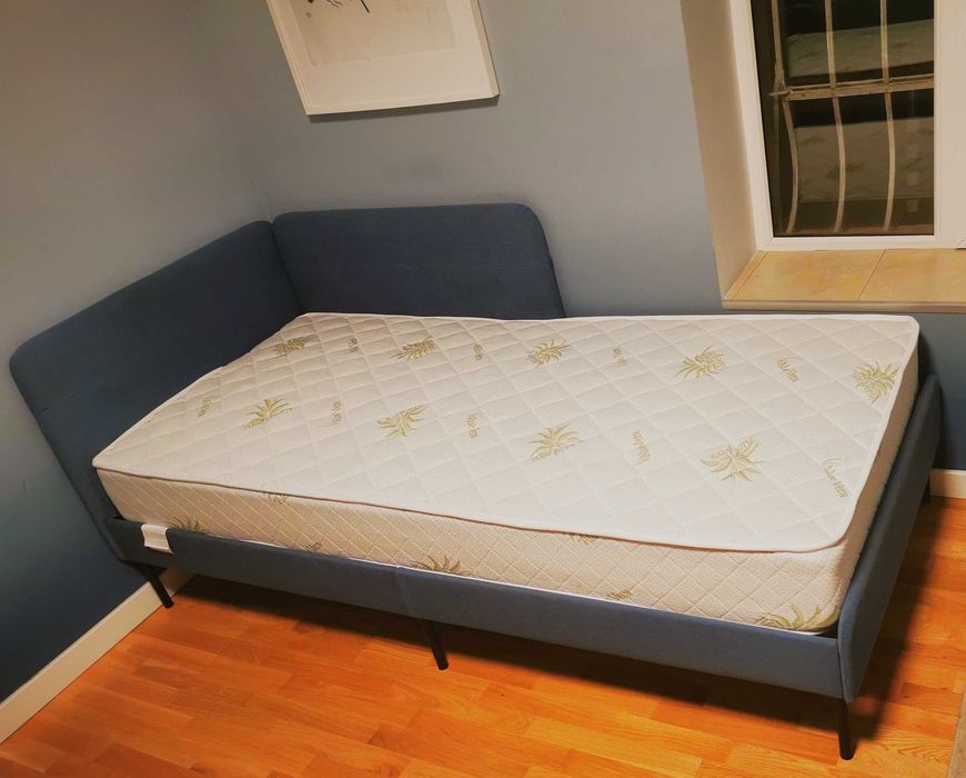 Две легла Икеа BLÅKULLEN. 90х200 + Подматрачни рамки и матраци