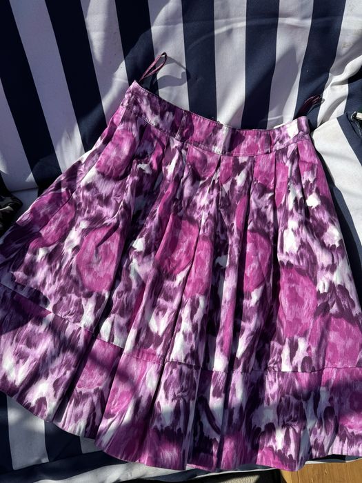 Fusta din bumbac cu pliuri