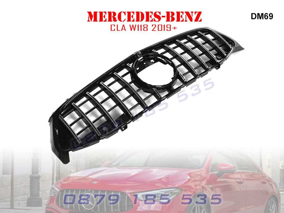 Предна решетка тип диамант Mercedes CLA W118 2019+ мецедес цла