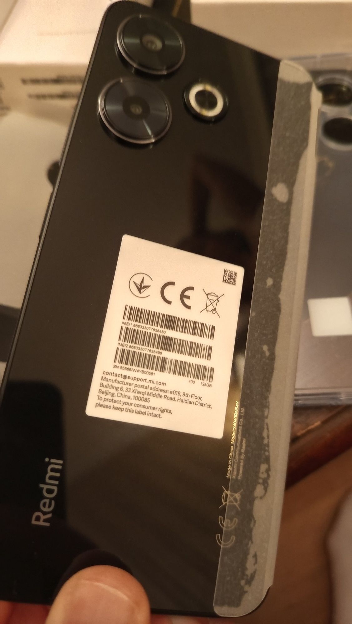 Телефон  XIAOMI REDMI 13 2г Гаранция,  256 GB, RAM 8 GB, 108+2 MP Нов