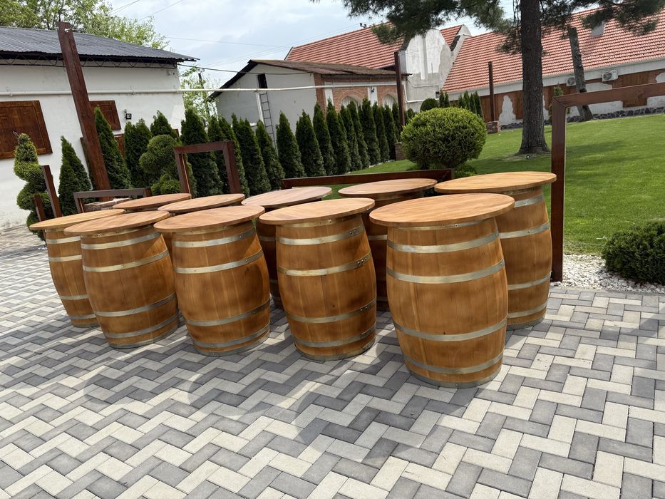 Mese din butoi de stejar brad cires