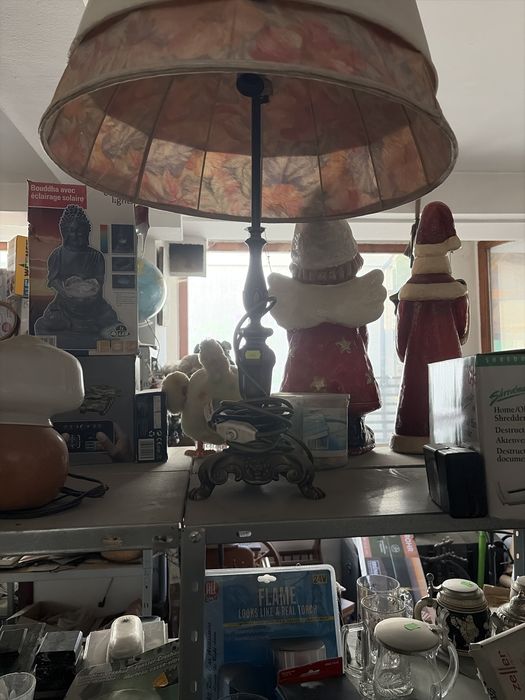 Veioze din bronz si lemn