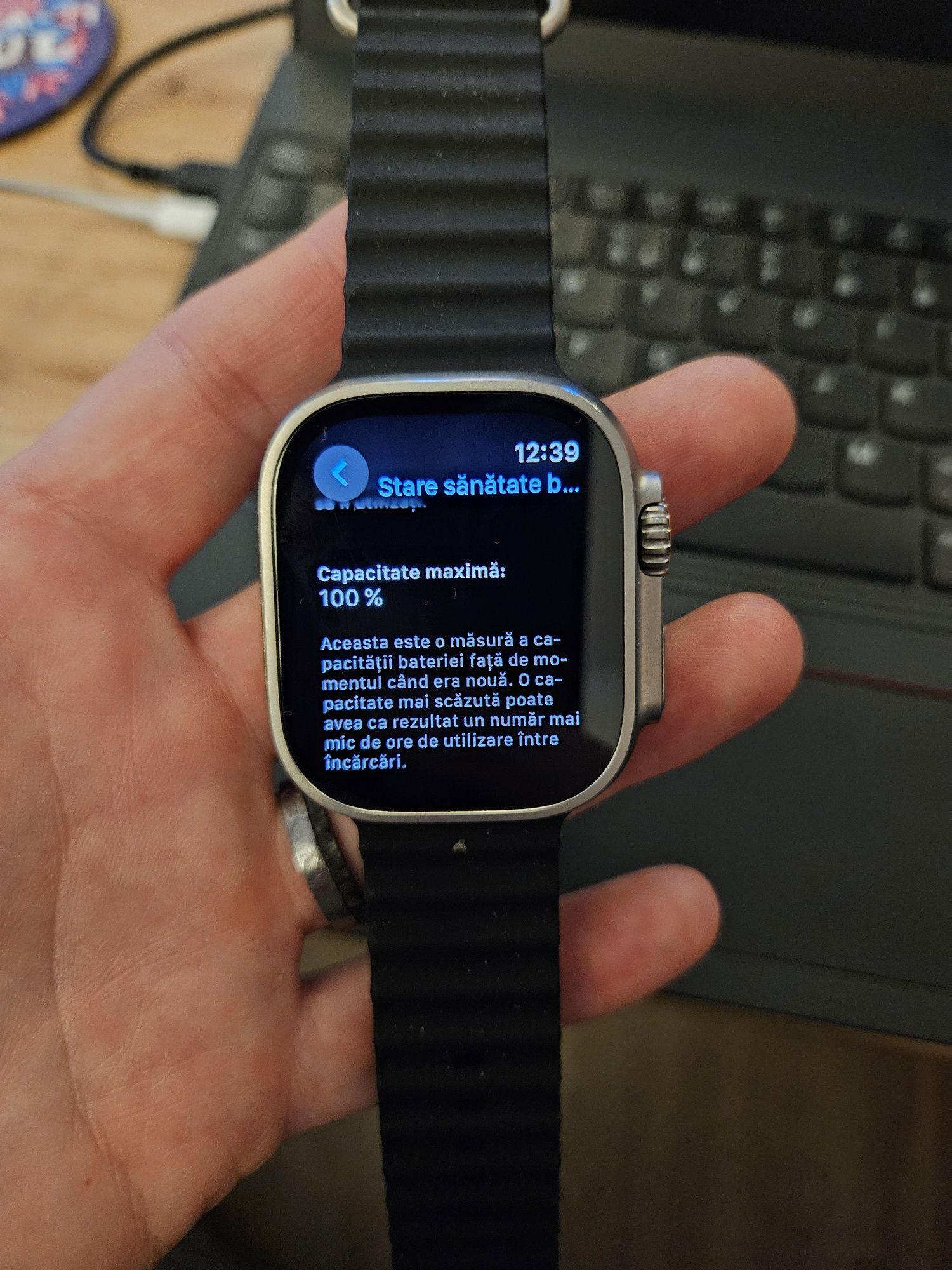 Ceas Apple Watch Ultra - 49 mm - GPS si Cellular + 2 bratari cadou