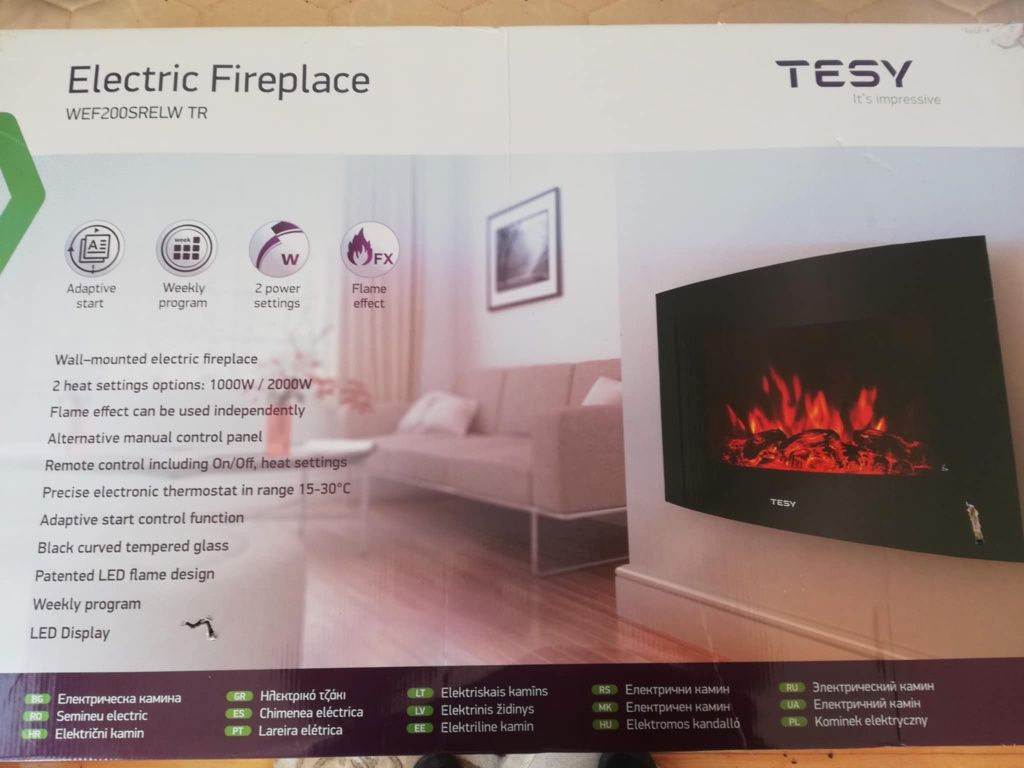 Електрическа камина Tesy WEF 200 SRELW TR
