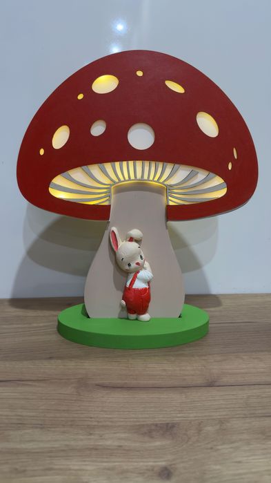 Детска лампа “Гъбка с малко зайче”