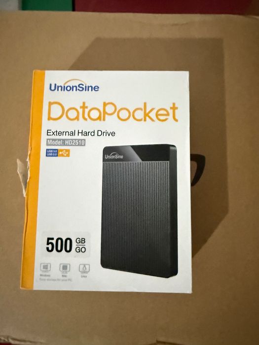UnionSine DataPocket 1TB External Hard Drive USB 3.0