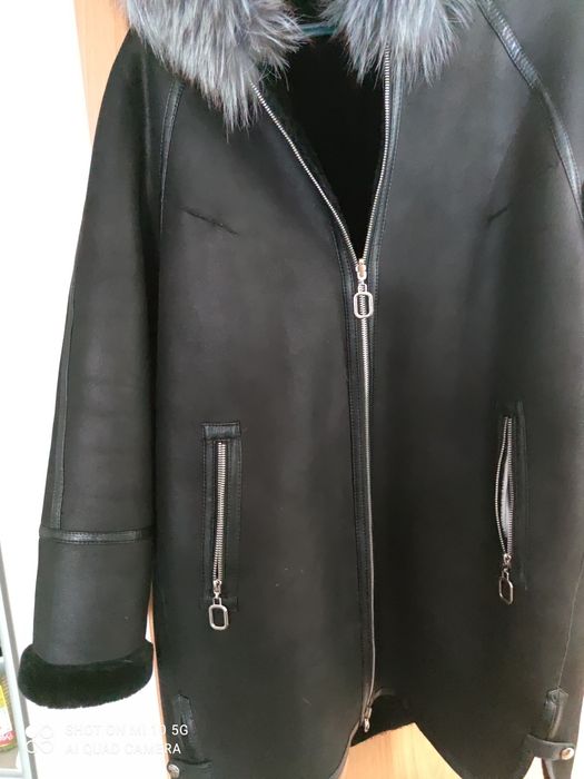 Женская двусторонняя дублёнка 48-50 размер