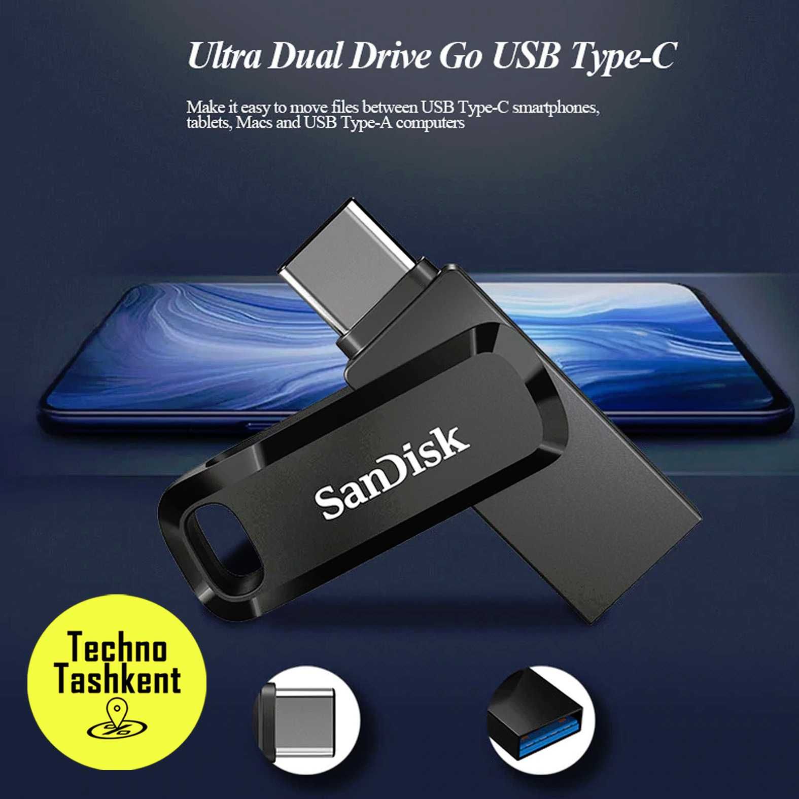 Sandisk ultra dual drive go usb type-c 64gb usb 3.1 (Garantiya)