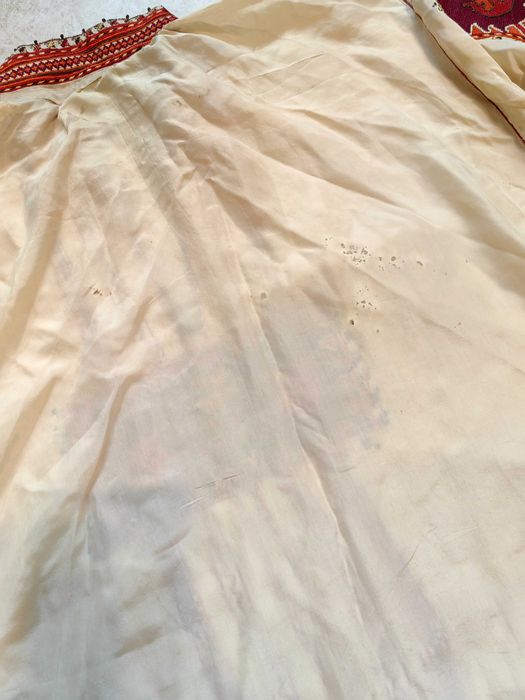 Уникална Старинна Рокля за Народна Носия Естествена Коприна