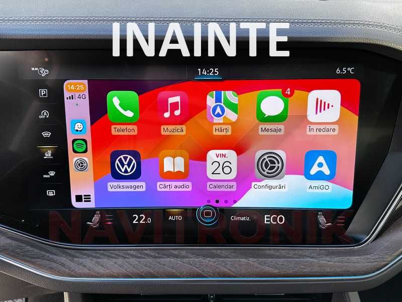 Apple CarPlay Fullscreen Volkswagen Touareg CR7 Hărți Navigație 2025