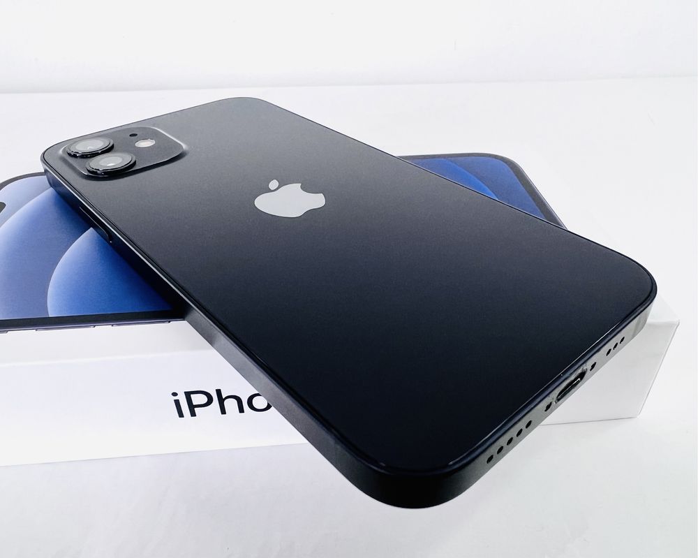 Apple iPhone 12 64GB Black Отличен! Гаранция!