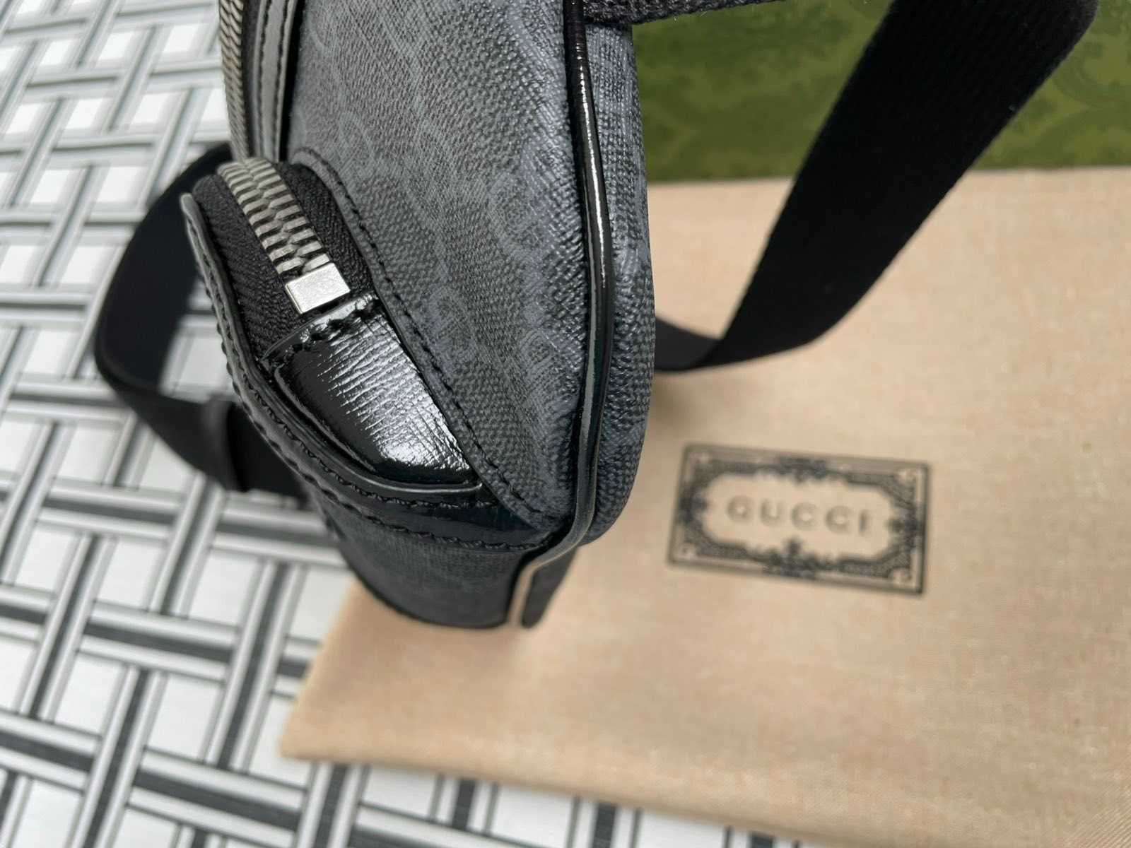 Чантичка Оригинална за Kръст Гучи Supreme Gucci Belt Bag Чанта Колан