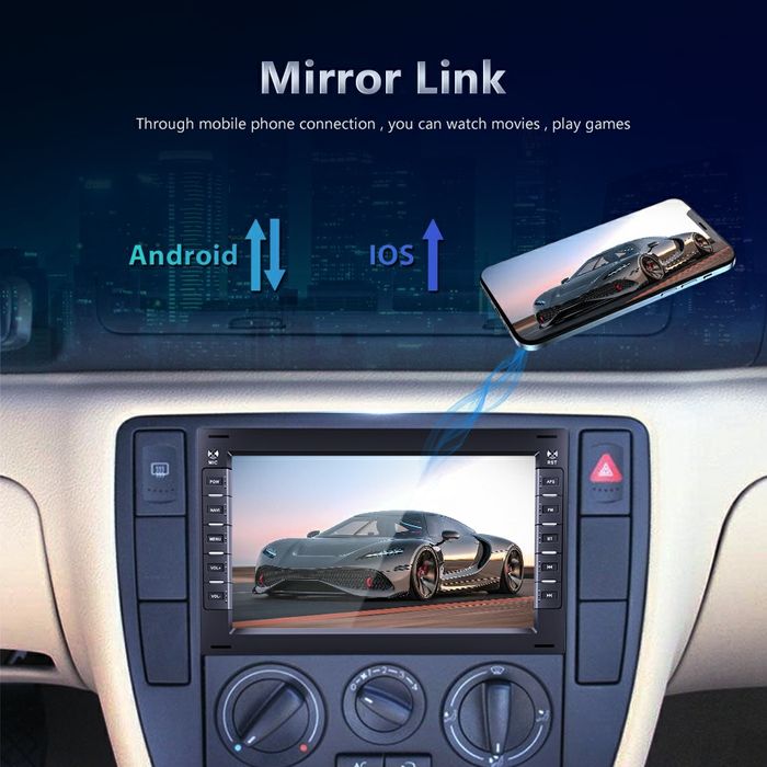 Navigatie Android dedicata VW Golf4, Passat B5, Sharan, Polo, Bora, T5