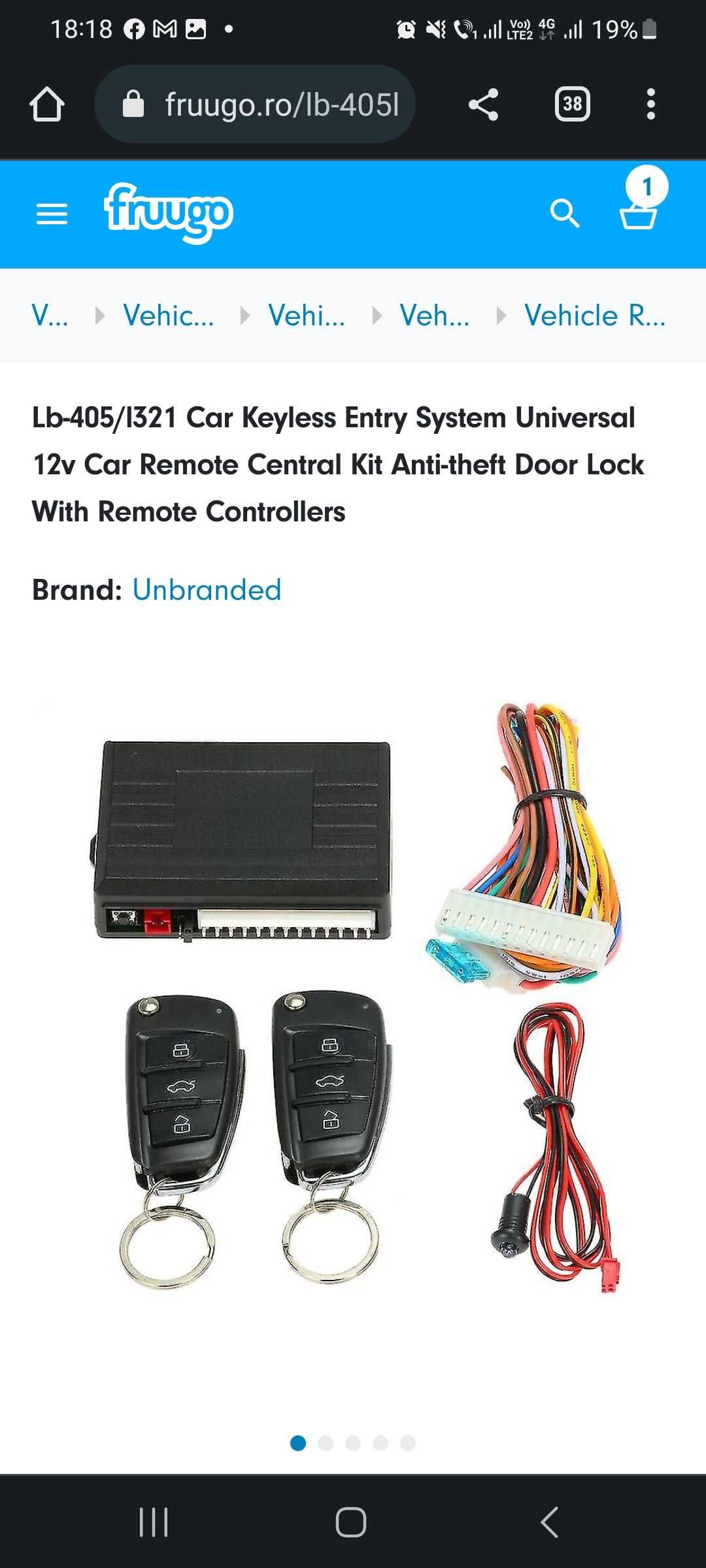 Keyless Entry System Universal (nou)