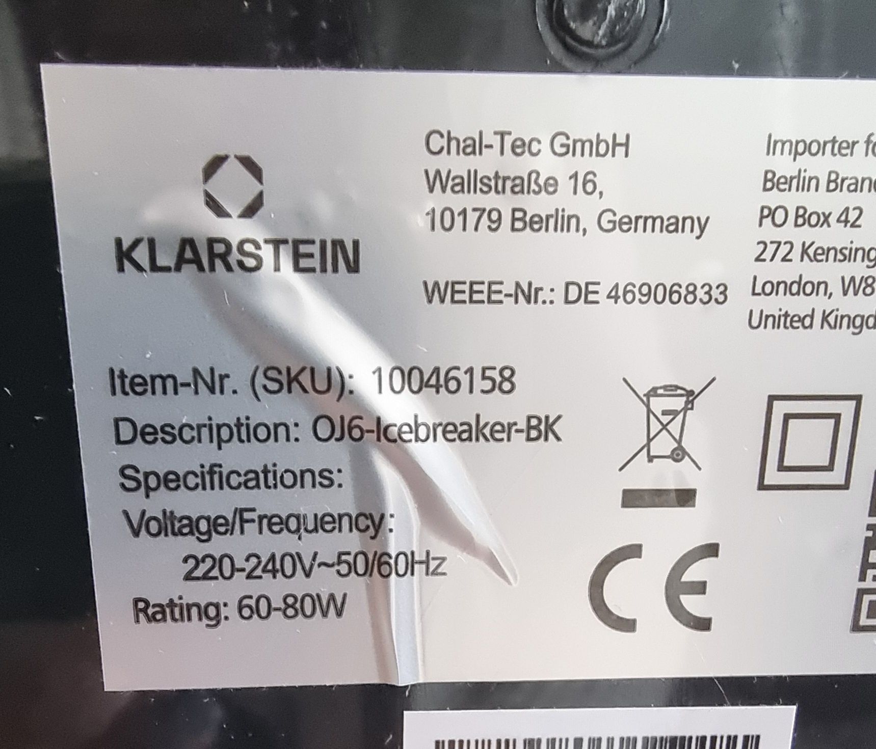 Ледотрошач Klarstein