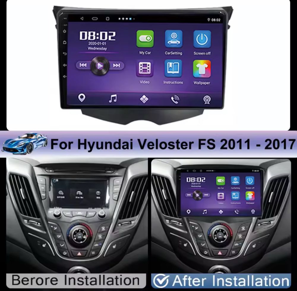 Carplay за Hyundai Veloster FS 2011 - 2017