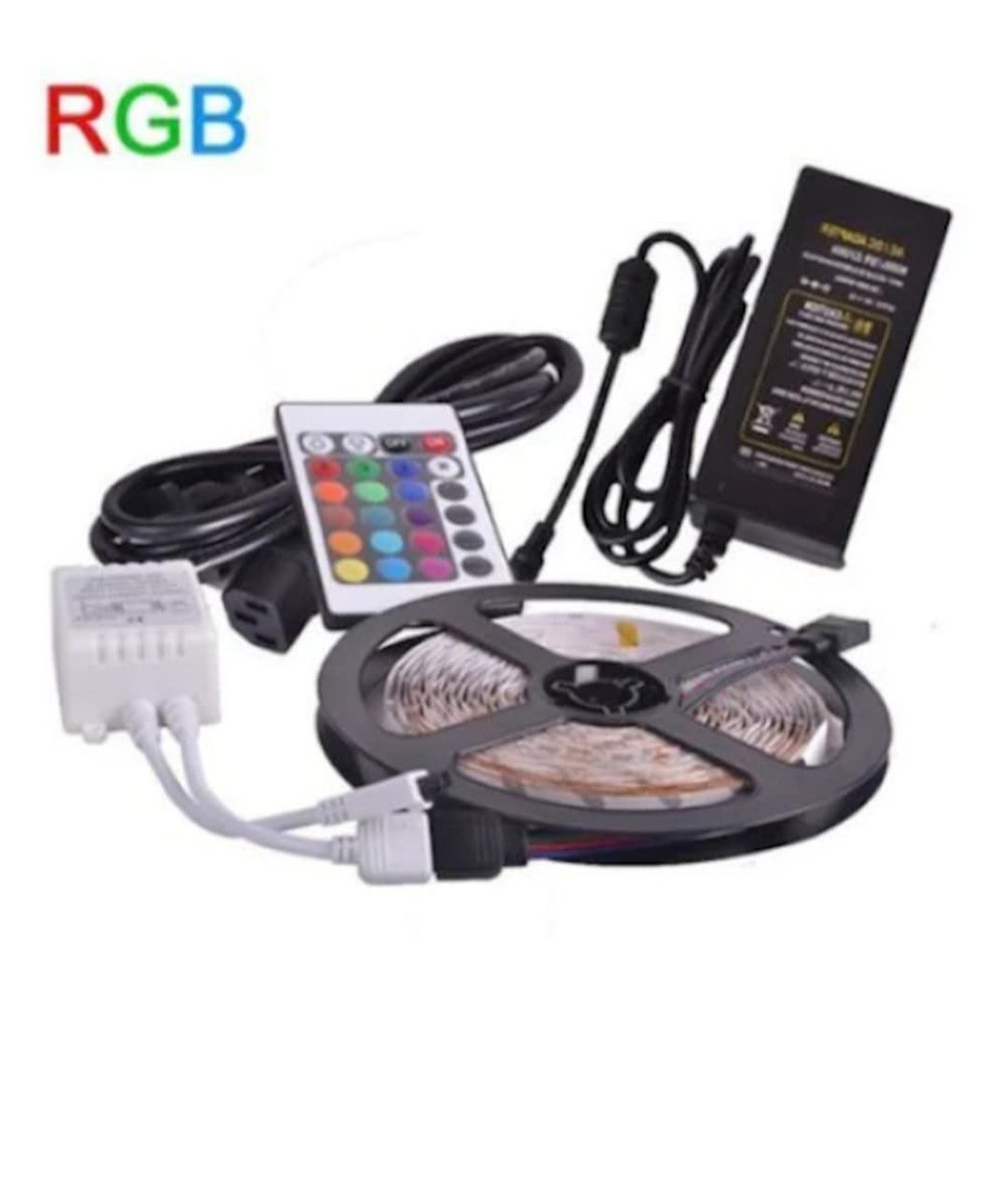 Banda led 5 metri 5050 RGB+ white 300 led  waterproof