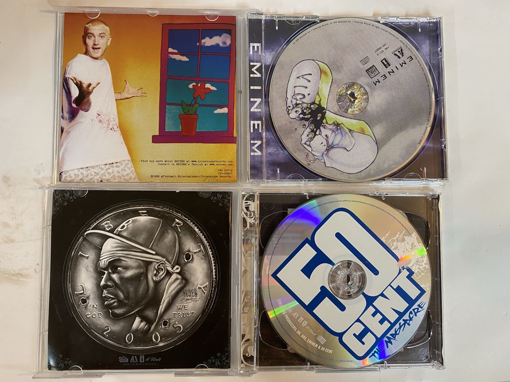 Оригинални  Албуми Дискове Eminem 50 Cent G Unit d12 CD 1999-2005