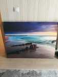 Tablou 100x75 cm Apus pe plajă