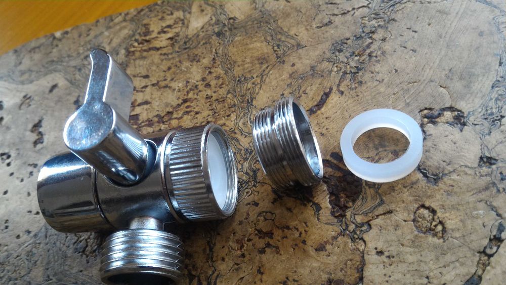 Adaptor cuplaj ptr. furtun la baterii sanitare, metal cromat, 1/2 toll