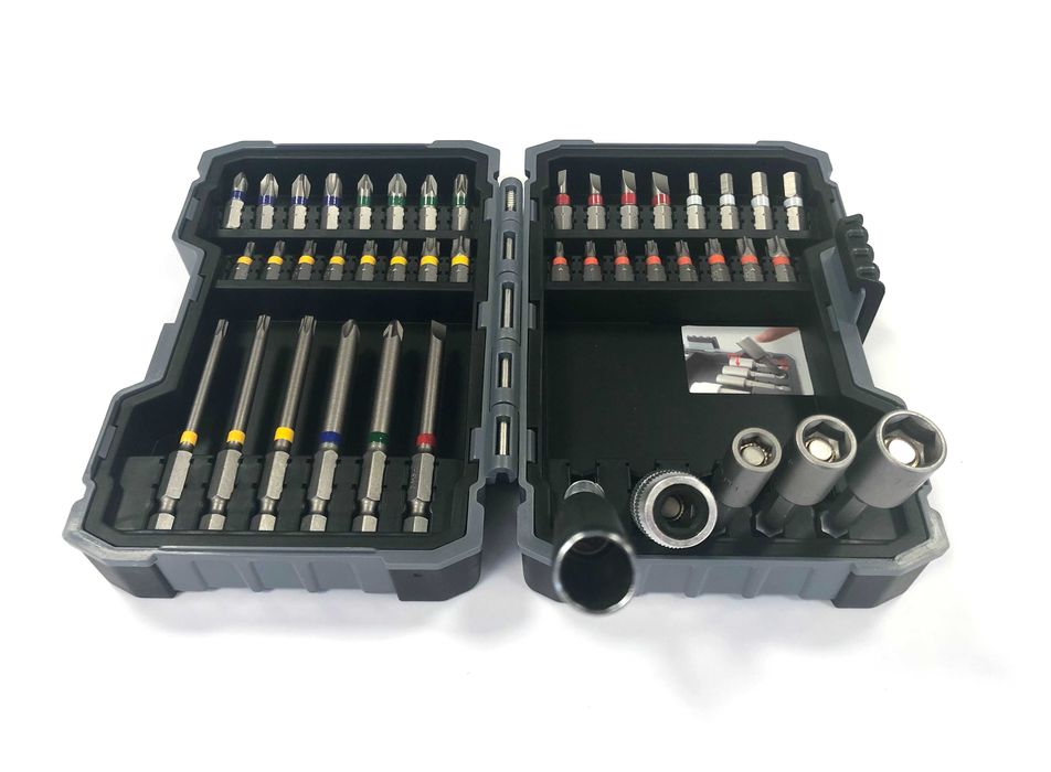 Bosch накрайници, битове, вложки и държачи 43 части, внос от Германия