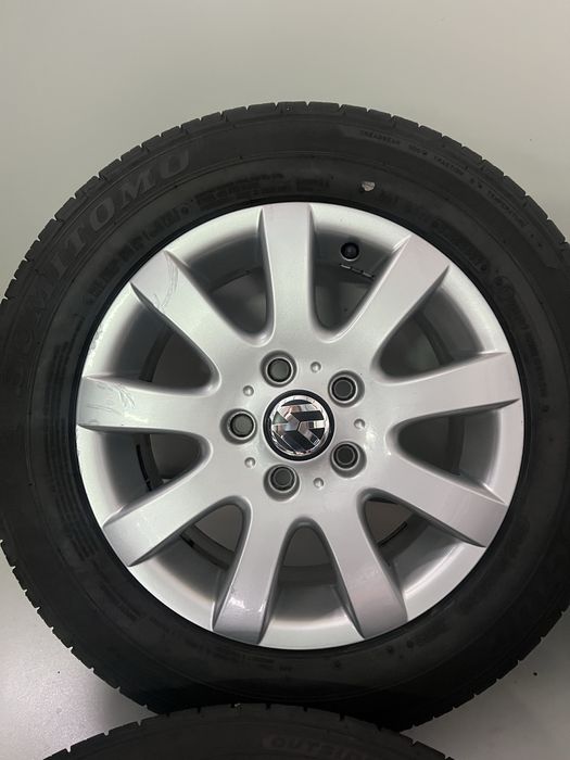 Оригинални джанти 15 цола 5х112 за Фолксваген с летни гуми 195/65/15