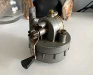 Mulineta spincast vintage BD Germania, metal complet, colectie/pescuit