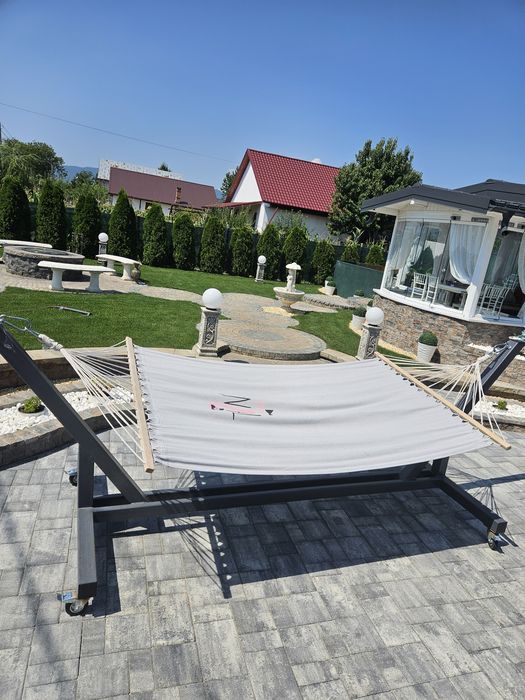 Hamac dublu cu suport metalic