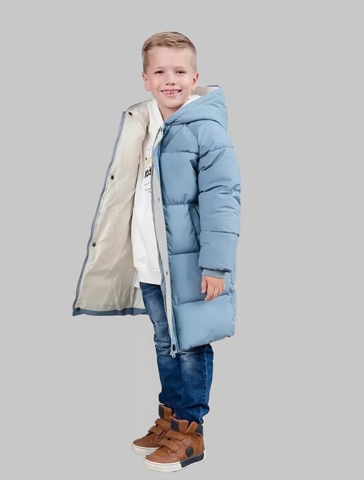 Детская куртка 4-9 лет пуховик зимний для девочек и мальчиков зимний