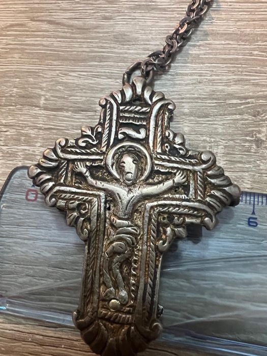 Cruce argint Engolpion Rusia anii 1800