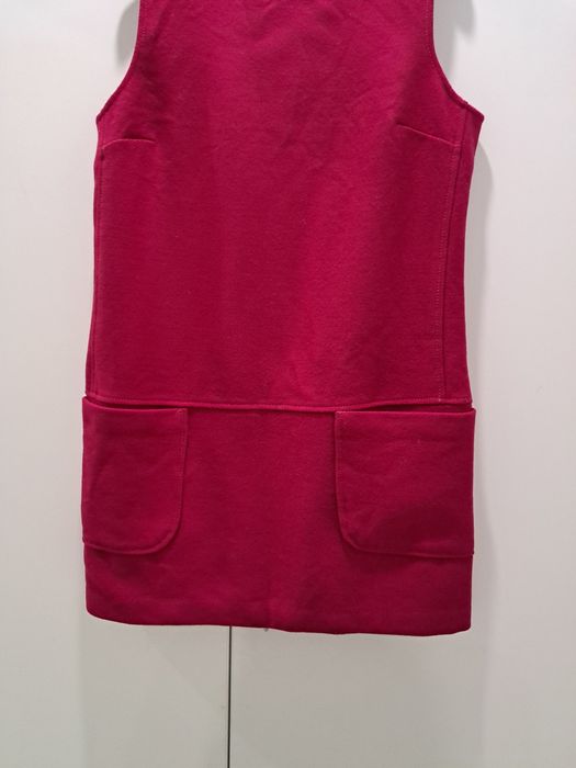 Benetton рокля цвят фуксия с вълна р-р Л