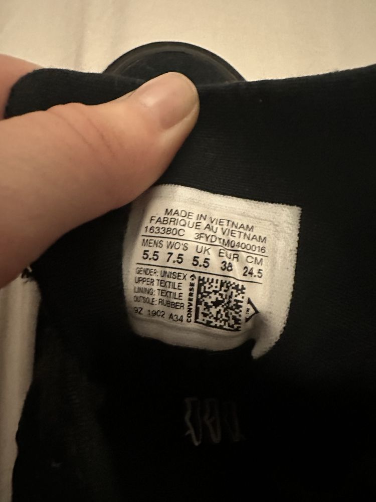 Converse Unisex Negru 38