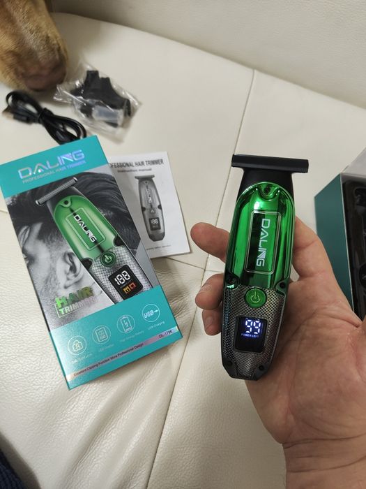 Mașină de tuns ras contur barba / Profesionala, acumulator & 2 viteze