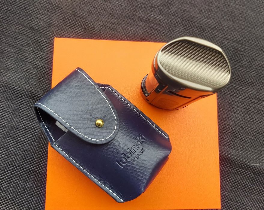 Луксозен комплект lubinski,запалка за пури с калъф
