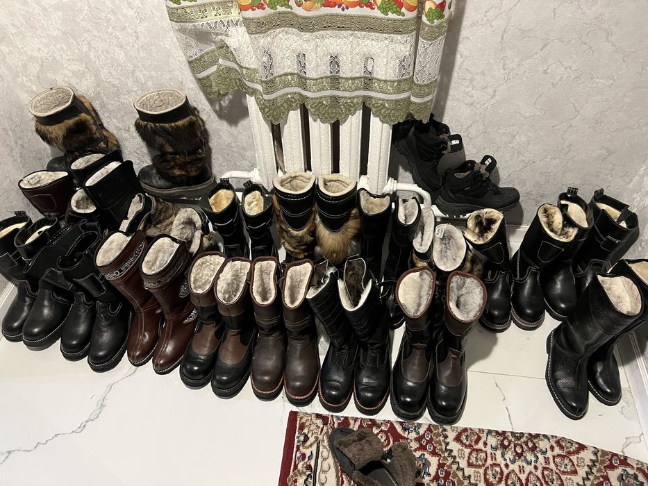 Унты с Монголий все размеры есть як волк верблюд