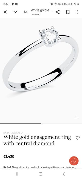 Inel aur 18 k Rabat okazie rară