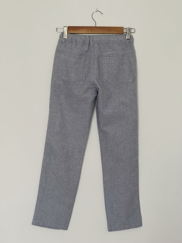 Pantaloni costum băieți bleu, 134cm, 8-9ani
