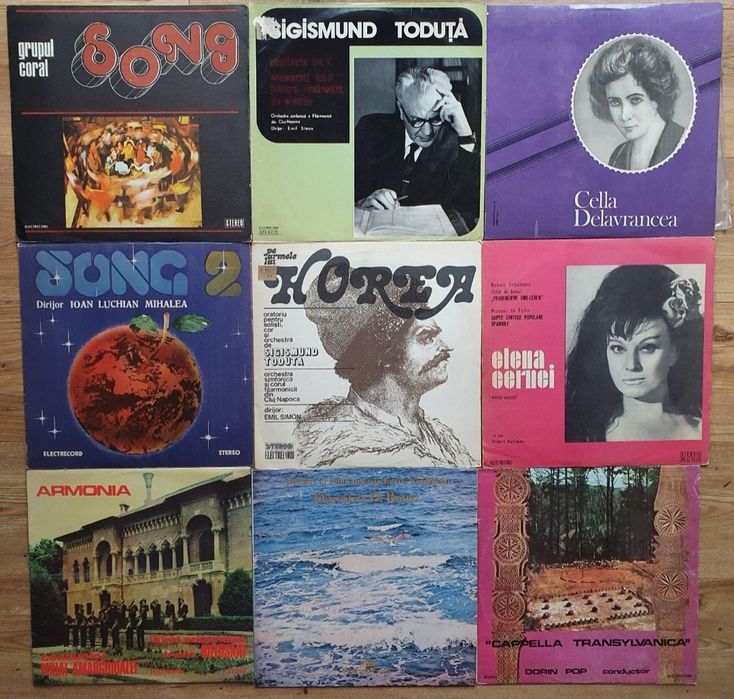 Discuri Vinil Cintece Patriotice Colinde G. Zamfir George Enescu Basme