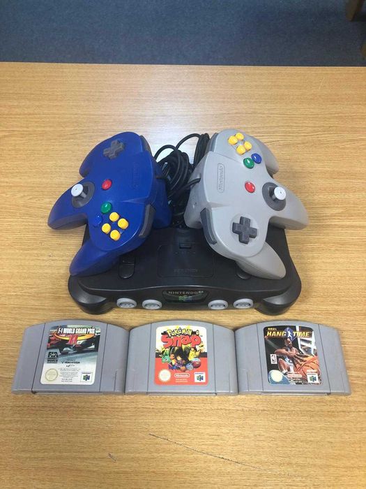 Consola Nintendo 64 + 2x Controller + 3x Jocuri | UsedProducts.Ro